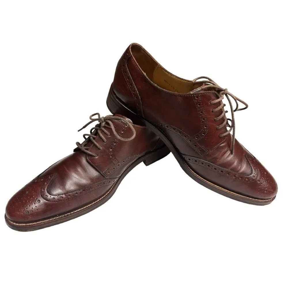Anthropologie Cole Haan Grand OS‎ Wingtip Oxfords Brown Size 9.5